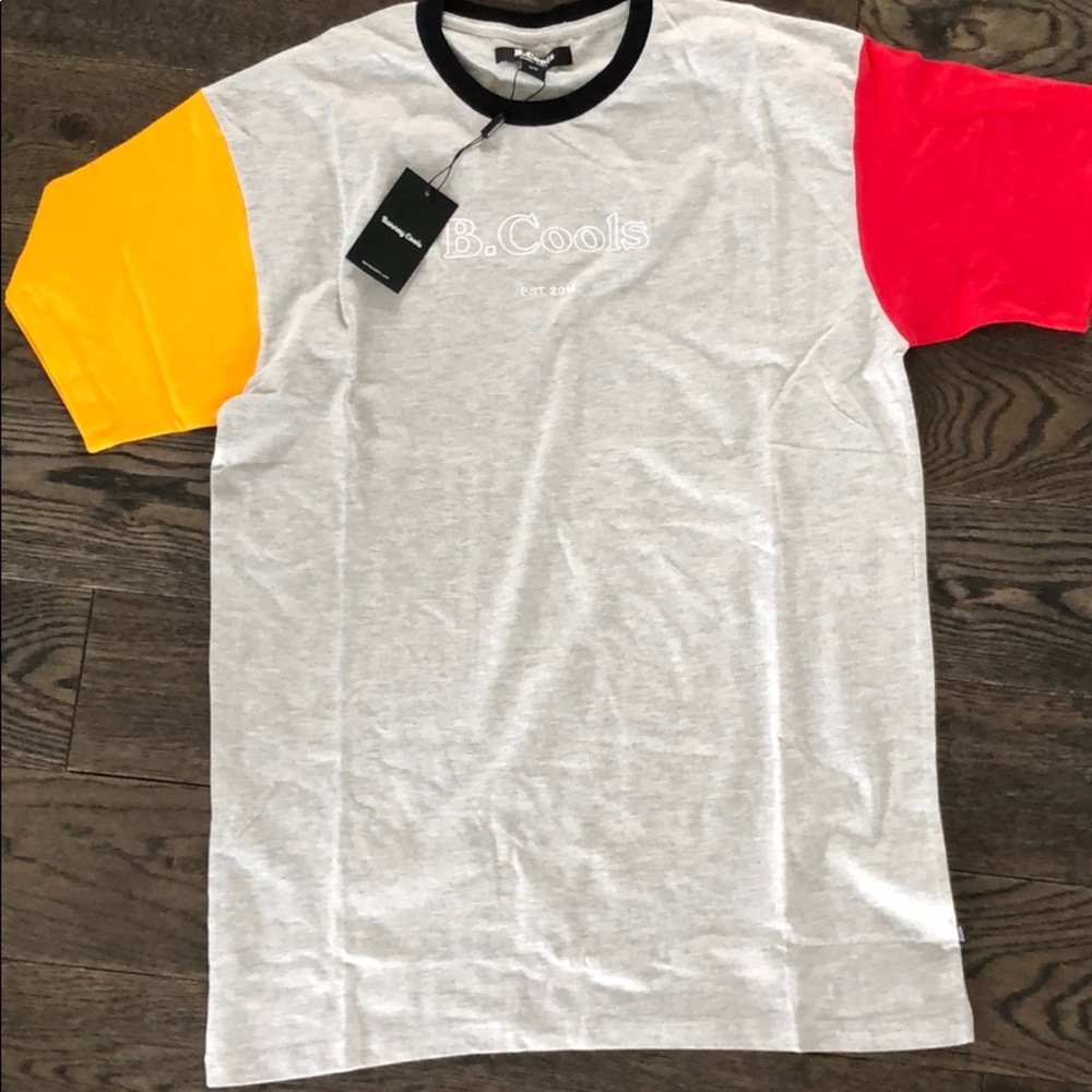 Barney Cools Grey Tee w/ Color Sleeves